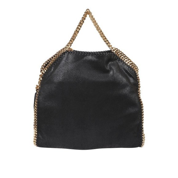 Stella Mccartney Black Bag With Gold-Tone Chain Strap - NWT - Picture 1 of 3